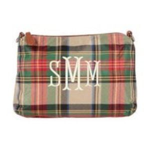 SMM Initials Personalized Tartan Purse